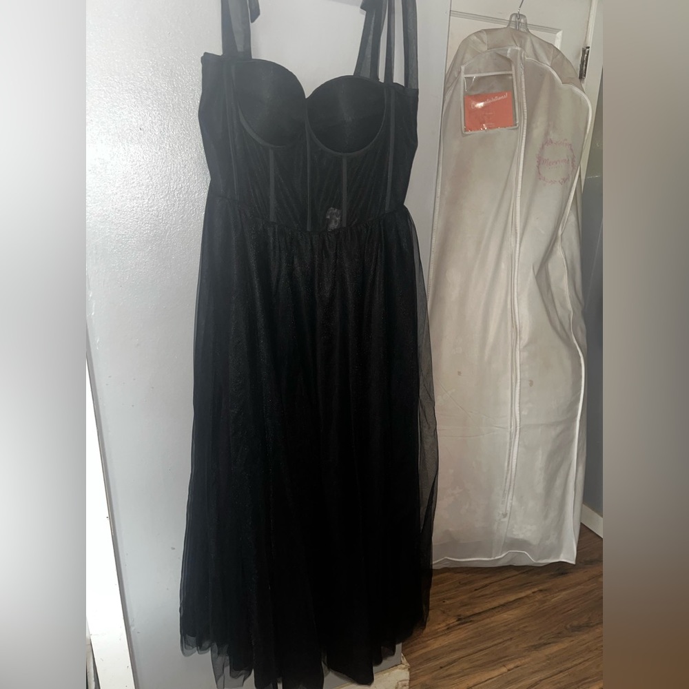 Black Carrafina Wedding Dress